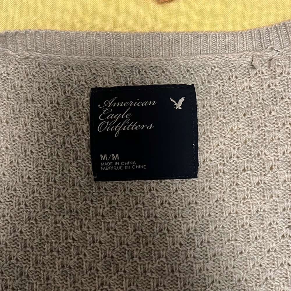 American Eagle Outfitters Gray Cardigan with Embellishments - Picture 3 of 6